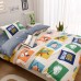 Комплект постельного белья на резинке Сатин Люкс KIDS 100% хлопок CDKR009